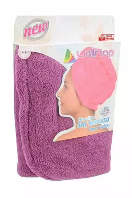 Microfiber Hair Towel with Button for Shower and Hair Care Use - image 4