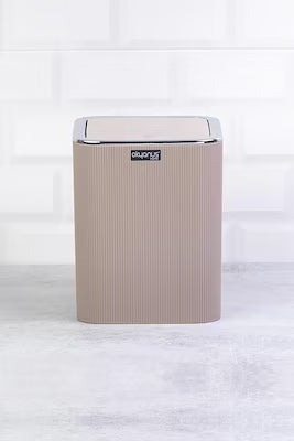 Striped square dustbin in ocean mink style