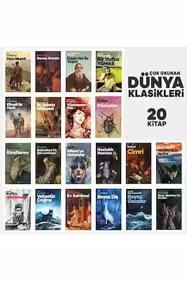 Classic Literature Book Set - 14 Works by Kafka, Tolstoy, Dickens & Others