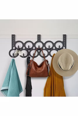 Multi-purpose door hanger with 11 hooks