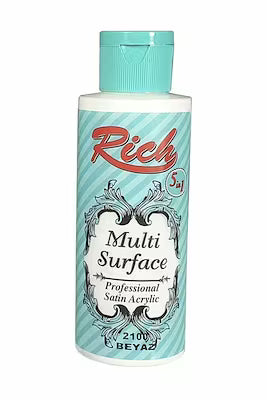 White acrylic paint 120cc multi-surface fast-drying