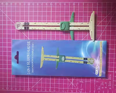 Multifunctional Patchwork Ruler for Sewing and Quilting with Seam Allowance Marks