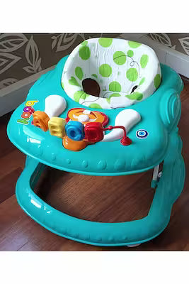 Musical baby walker with bright colors and safety-certified design