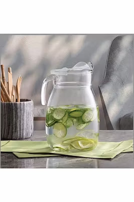 2.5 Liter Glass Pitcher, Clear, No Lid