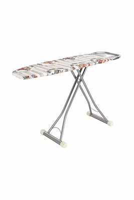 Adjustable Height Ironing Board with Silicone Base and Steam-Permeable Cover - 118 cm Long