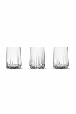 Set of 3 Modern Glass Water or Soft Drink Cups