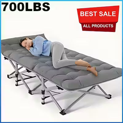 75-inch folding guest bed with built-in mattress