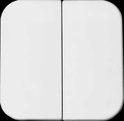 Double rocker light switch frame with wallpaper compensation