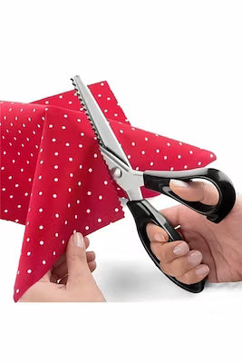 Zigzag Edge Fabric Scissors for Clean Cuts