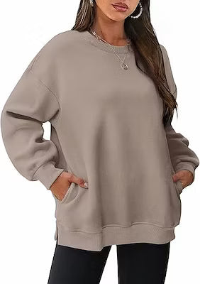 Oversized Velvet Long Sleeve Pullover Sweatshirt - image 8