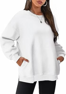 Oversized Velvet Long Sleeve Pullover Sweatshirt - image 2