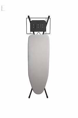 Adjustable ironing board with steam-permeable surface