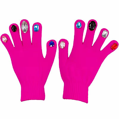 Vibrant Split Finger Knitted Gloves for Women - image 6