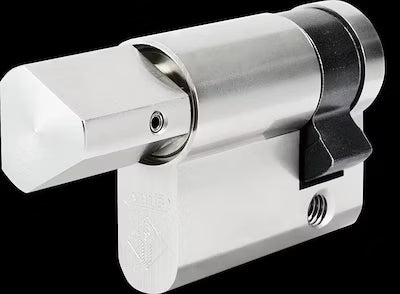 Brass half-cylinder with triangular outer end