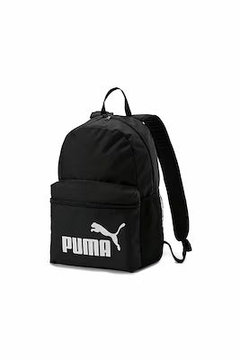 Black unisex backpack for daily use with large interior