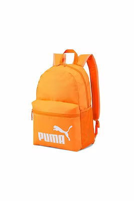 Orange unisex backpack for daily use with large interior