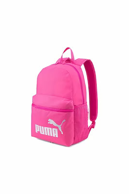 Light pink unisex backpack for daily use with large interior