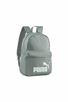 Green unisex backpack for daily use with large interior