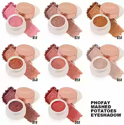 Phofay mashed potatoes eyeshadow – creamy blend with subtle shimmer, long‑lasting color - image 5