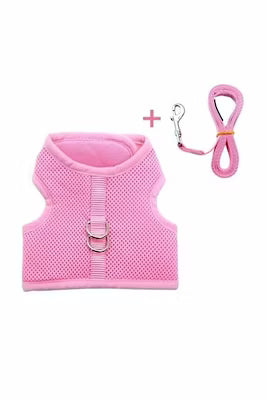 Pink vest style dog leash