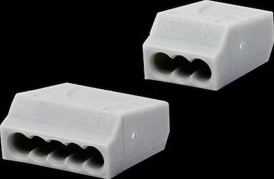 5-layer plug-in terminal block for secure electrical connections