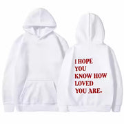 Plus Size Casual Printed Drawstring Hoodie