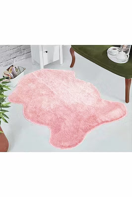 90 x 150 cm Plush Fur Rug with Non-Slip Backing