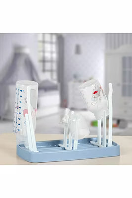 Compact foldable bottle dryer for baby bottles and accessories