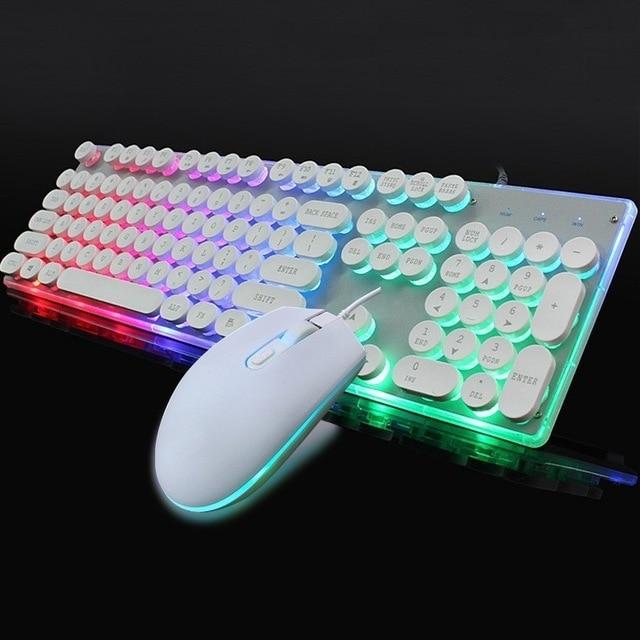 Dragon Led Backlight Gaming Usb Wired Keyboard Mouse Set
