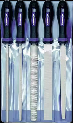 5-piece high-quality steel file set with storage bag
