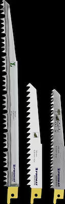 Saber saw blade set for wood and metal cutting