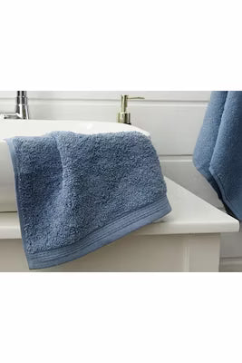 100% cotton hand towel 30x30 cm in dark blue
