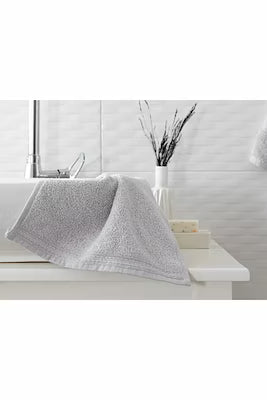 100% cotton hand towel 30x30 cm in gray