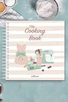 Recipe notebook with 100 lined pages for meal planning