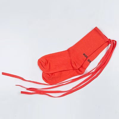 Reflective Socks with Cute Lettering Embroidery