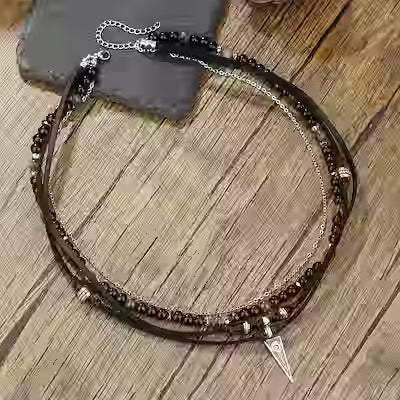 Retro Leather Rope Necklace