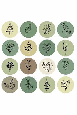 Customizable round sticker labels
