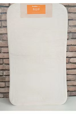 Soft Microfiber Bath Mat Set – Cream, 60x100 cm and 50x60 cm