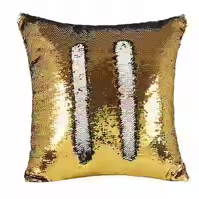 Sequined Two-tone Pillowcase - image 3