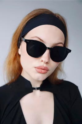 Simple black sunglasses with UV protection
