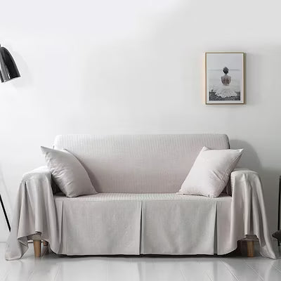 Simple Solid Color Full Cover Thick Sofa Towel