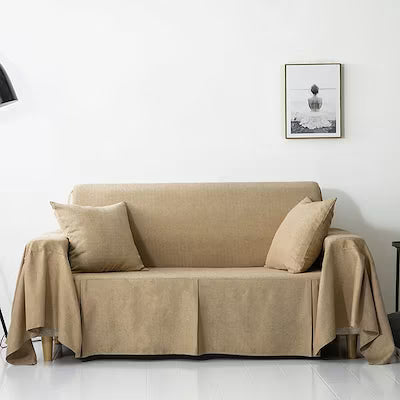 Simple Solid Color Full Cover Thick Sofa Towel