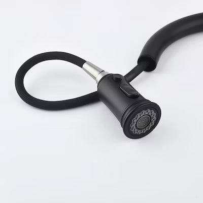 Single-handle Pull-down Kitchen Faucet with Dual-function Sprinklers