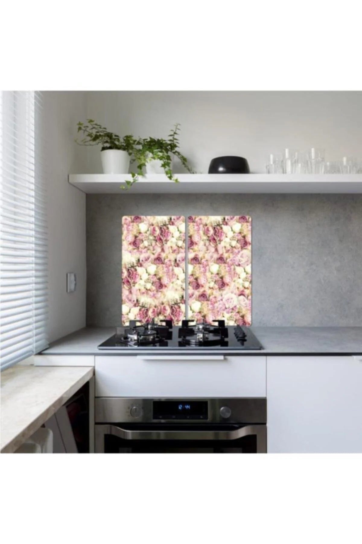 Decorative glass cutting board