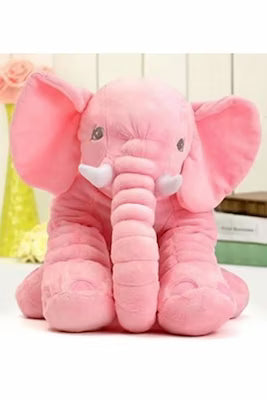 65 cm plush elephant pillow for sleep and comfort