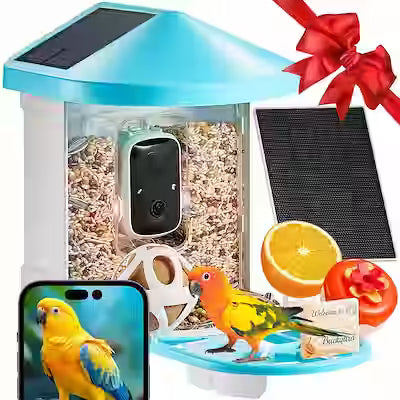 Smart Bird Feeder with AI Bird Identification and 2K Camera