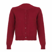 Solid-color Versatile Loose-fitting Knitted Crew Neck