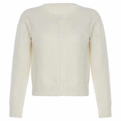 Solid-color Versatile Loose-fitting Knitted Crew Neck - image 2