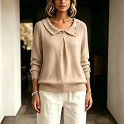 Solid Color Versatile New Pullover Sweater