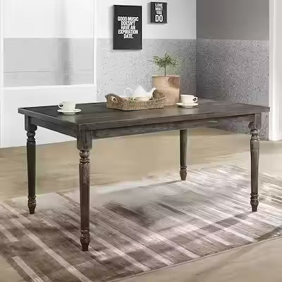 Spacious Grey Dining Table for 6 Seats